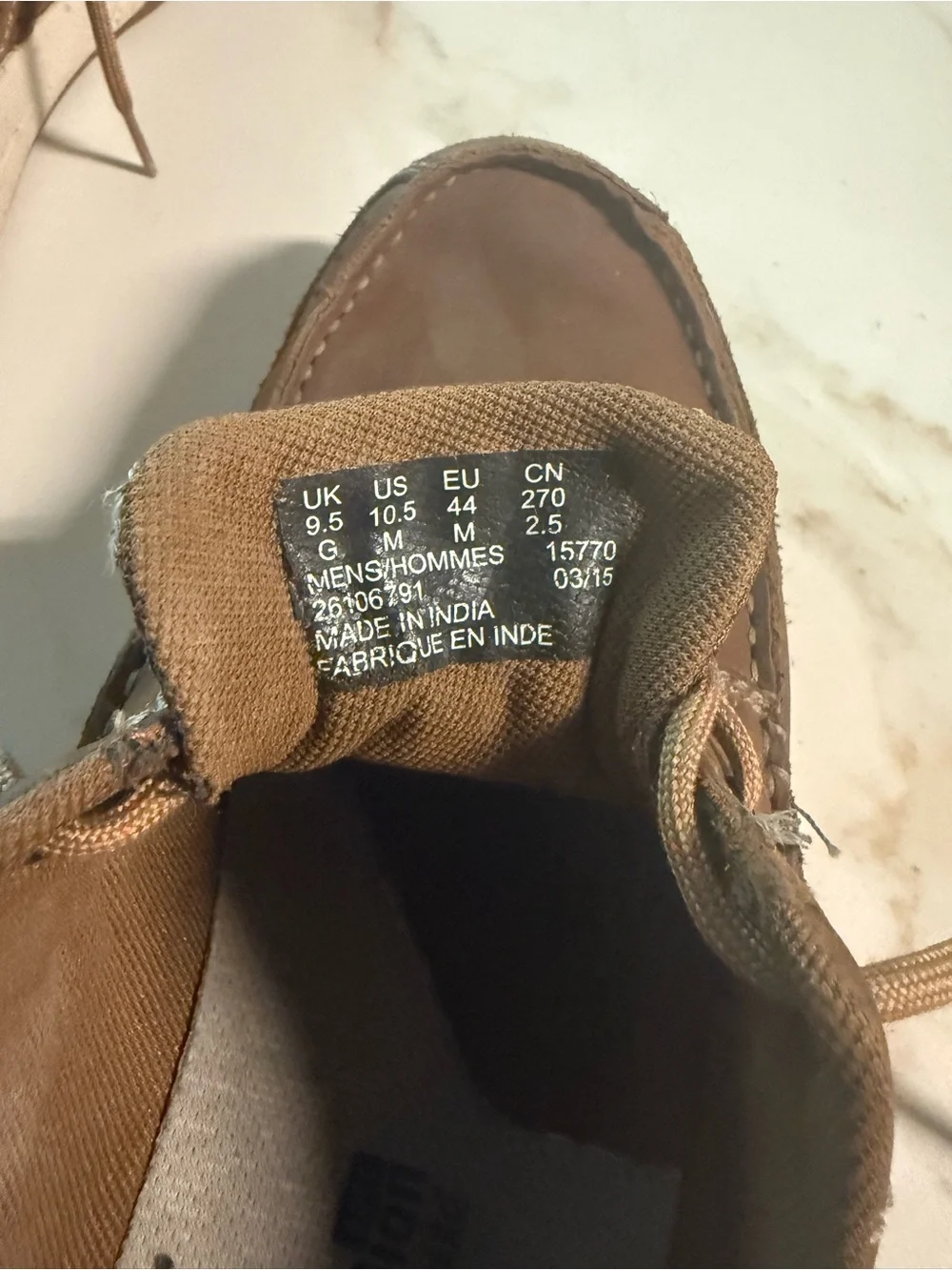 Clarks Men’s Tan/Brown Leather Boat Shoes